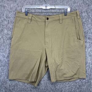 1620 Classic Work Shorts Men's 36 Tan Made in USA Stretch Workwear 10" Inseam